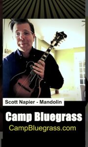 Scott Napier teaches the tricks of the mandolin at Camp Bluegrass
